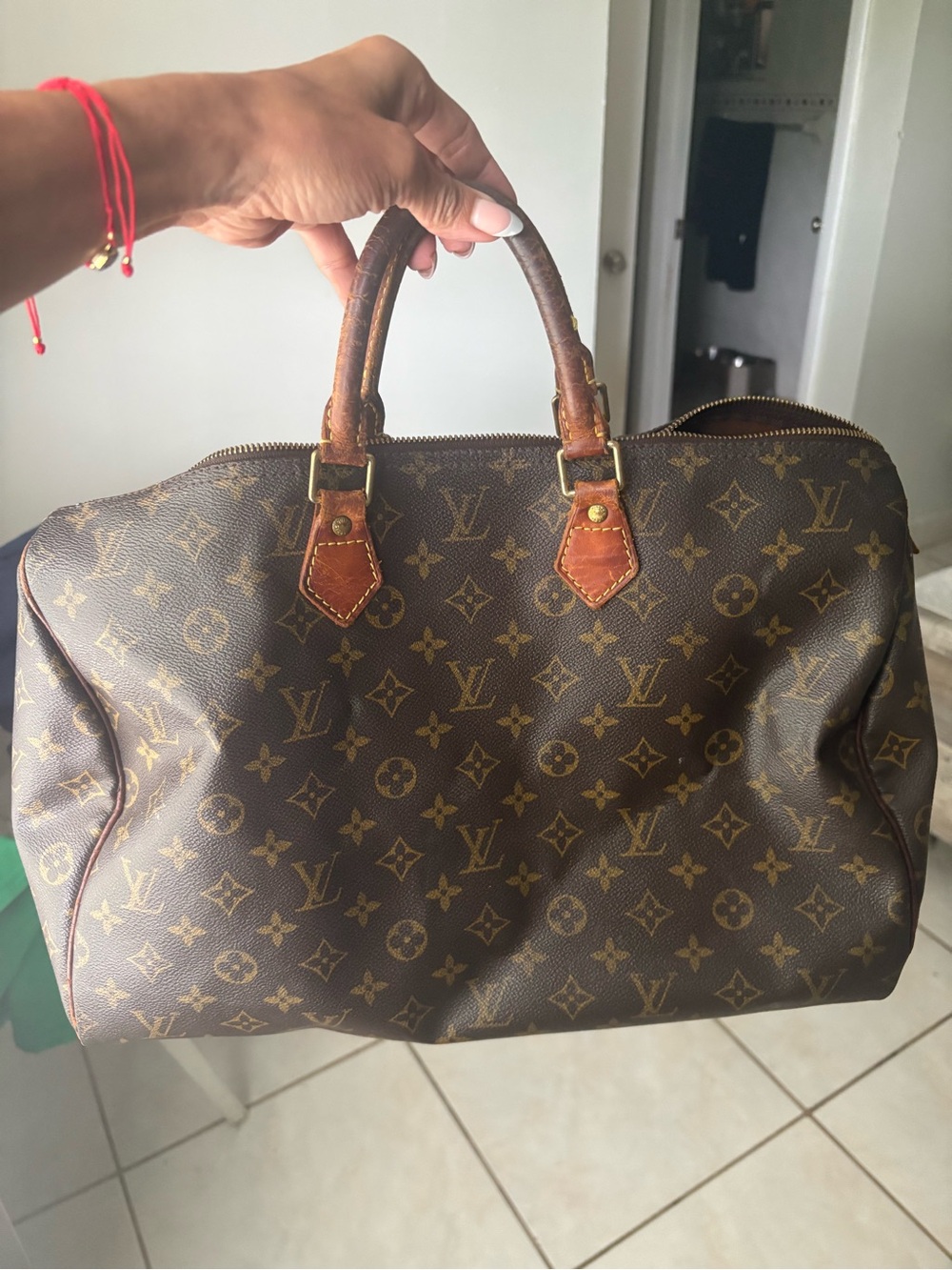 Louis Vuitton Brown Monogram Travel Satchel